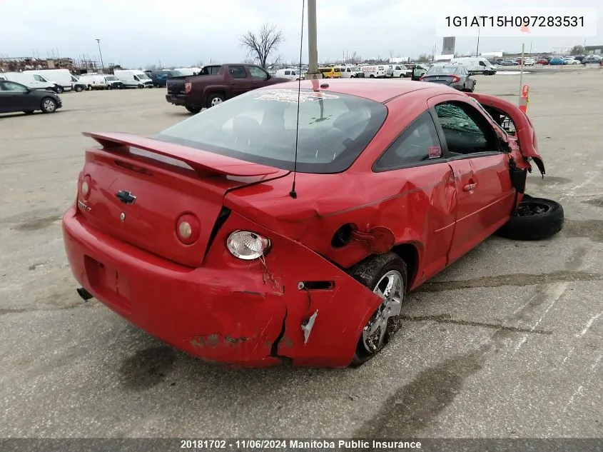 2009 Chevrolet Cobalt Lt VIN: 1G1AT15H097283531 Lot: 20181702