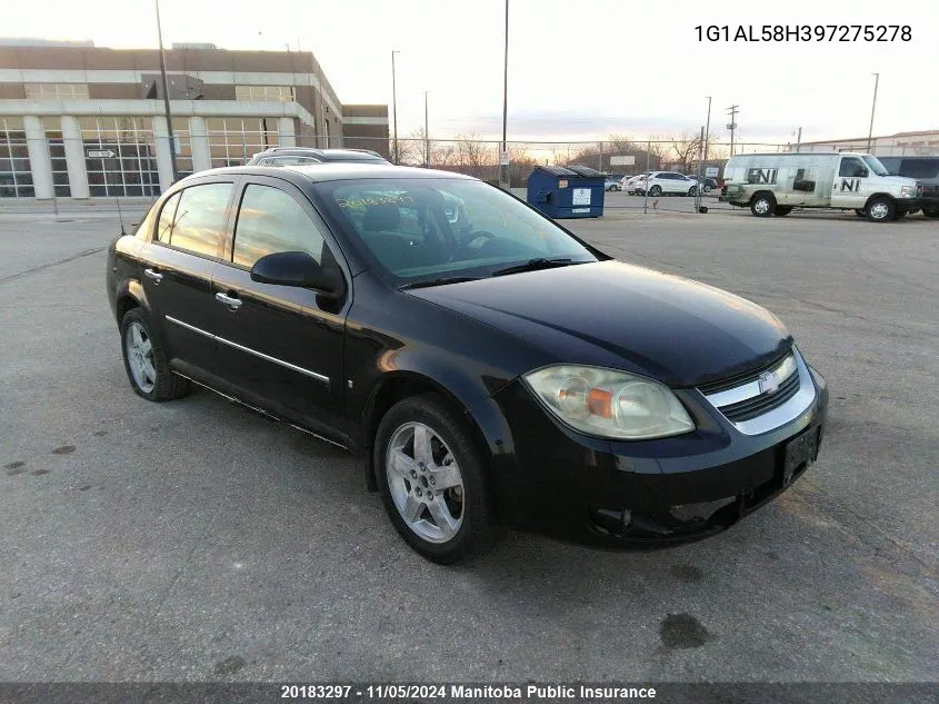 2009 Chevrolet Cobalt Lt VIN: 1G1AL58H397275278 Lot: 20183297