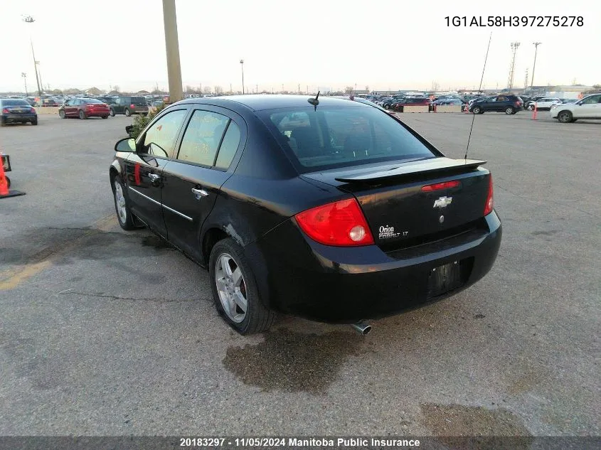 2009 Chevrolet Cobalt Lt VIN: 1G1AL58H397275278 Lot: 20183297