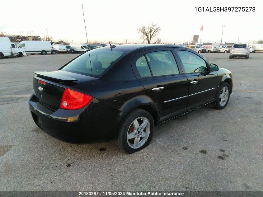 2009 Chevrolet Cobalt Lt VIN: 1G1AL58H397275278 Lot: 20183297