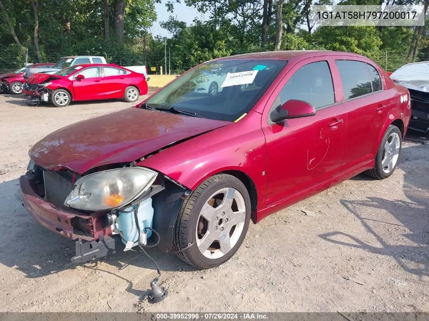 2009 Chevrolet Cobalt Lt VIN: 1G1AT58H797200017 Lot: 39952998