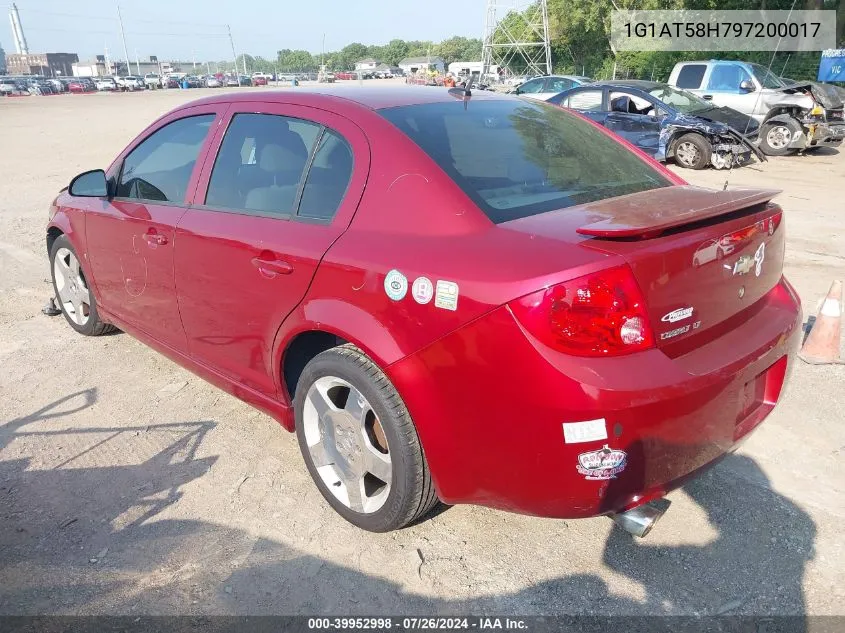 2009 Chevrolet Cobalt Lt VIN: 1G1AT58H797200017 Lot: 39952998