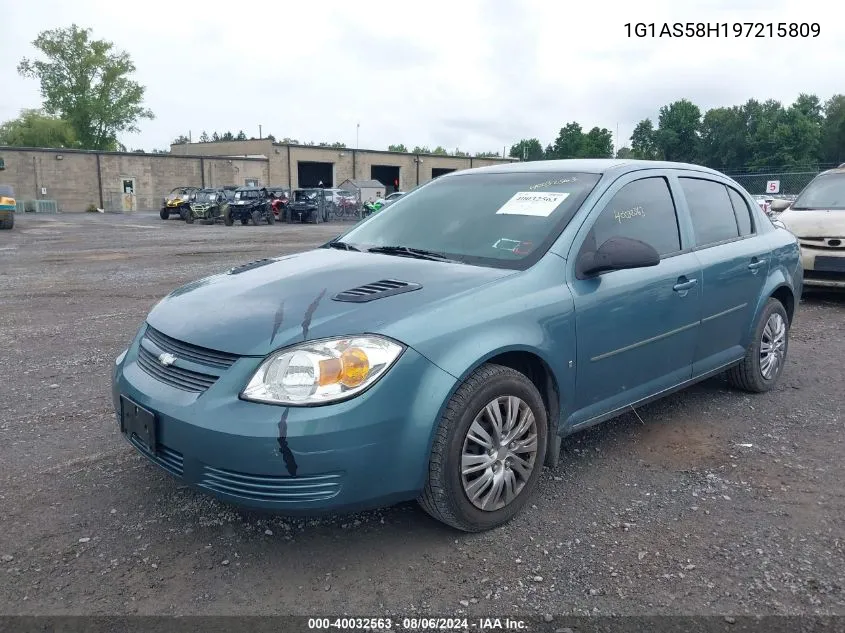 2009 Chevrolet Cobalt Ls VIN: 1G1AS58H197215809 Lot: 40032563