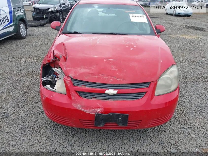 2009 Chevrolet Cobalt Lt VIN: 1G1AT58H997212704 Lot: 40148919