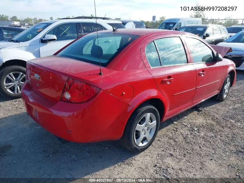 2009 Chevrolet Cobalt Ls VIN: 1G1AS58H997208297 Lot: 40327807