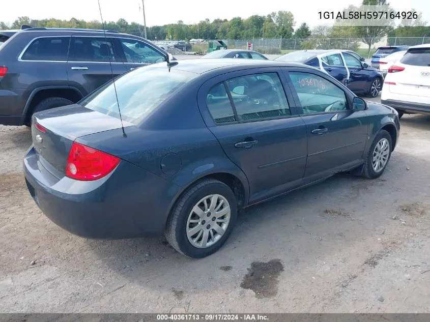 2009 Chevrolet Cobalt Lt VIN: 1G1AL58H597164926 Lot: 40361713