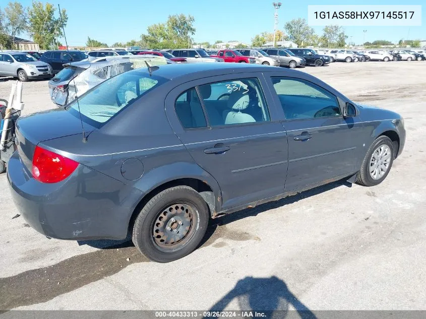 2009 Chevrolet Cobalt Ls VIN: 1G1AS58HX97145517 Lot: 40433313