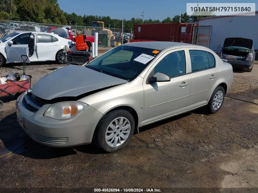 1G1AT58H797151840 2009 Chevrolet Cobalt Lt