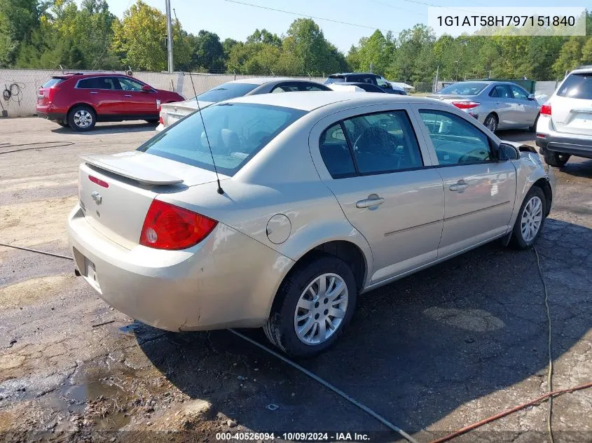 2009 Chevrolet Cobalt Lt VIN: 1G1AT58H797151840 Lot: 40526094