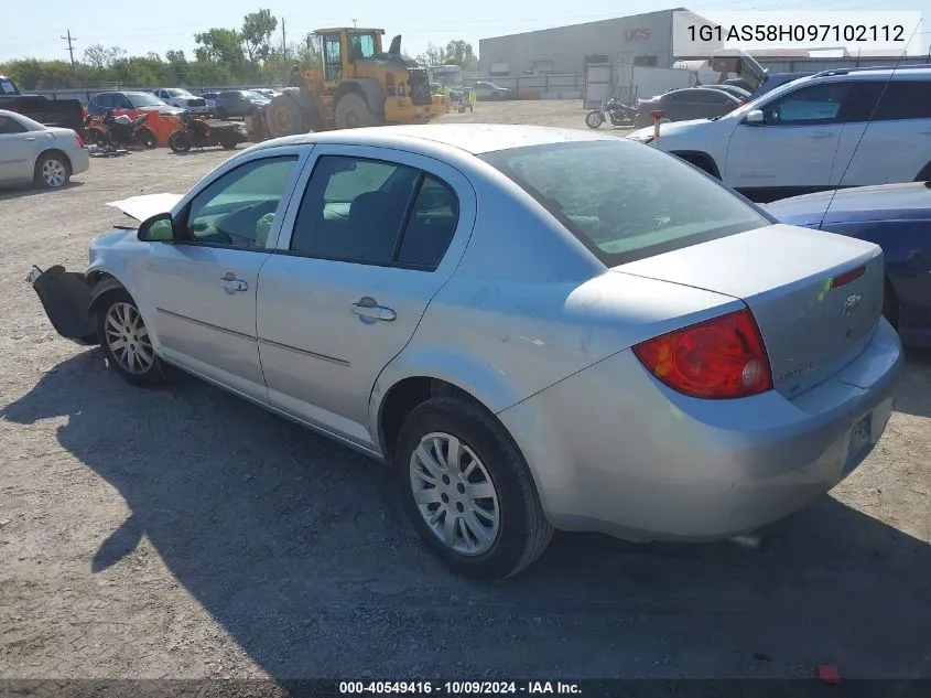 2009 Chevrolet Cobalt Ls VIN: 1G1AS58H097102112 Lot: 40549416