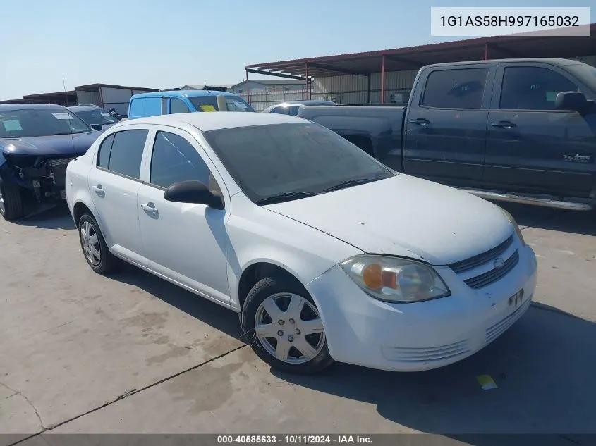 2009 Chevrolet Cobalt Ls VIN: 1G1AS58H997165032 Lot: 40585633