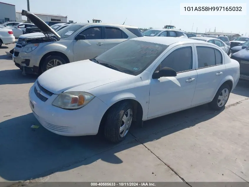 2009 Chevrolet Cobalt Ls VIN: 1G1AS58H997165032 Lot: 40585633