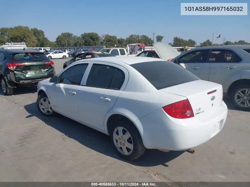 2009 Chevrolet Cobalt Ls VIN: 1G1AS58H997165032 Lot: 40585633