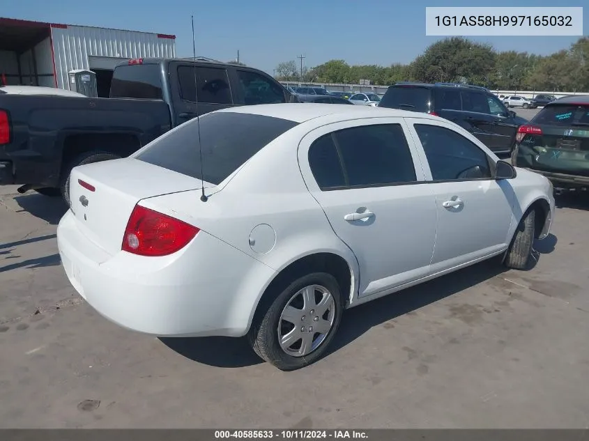 2009 Chevrolet Cobalt Ls VIN: 1G1AS58H997165032 Lot: 40585633