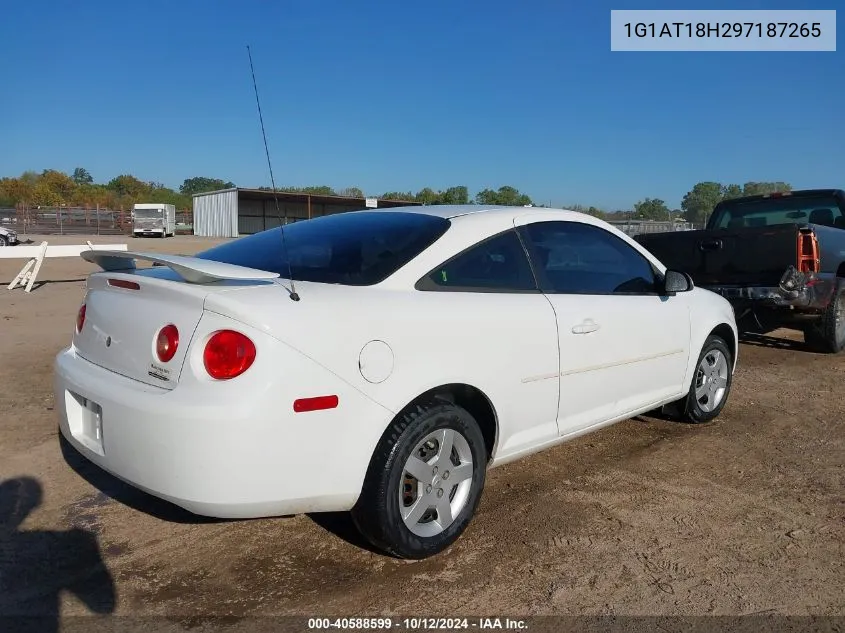 2009 Chevrolet Cobalt Lt VIN: 1G1AT18H297187265 Lot: 40588599