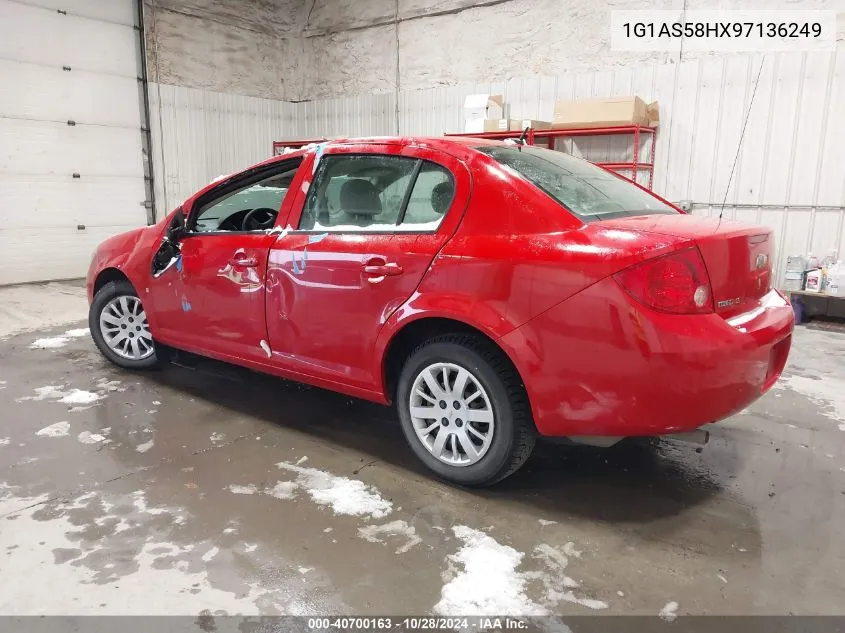 2009 Chevrolet Cobalt Ls VIN: 1G1AS58HX97136249 Lot: 40700163