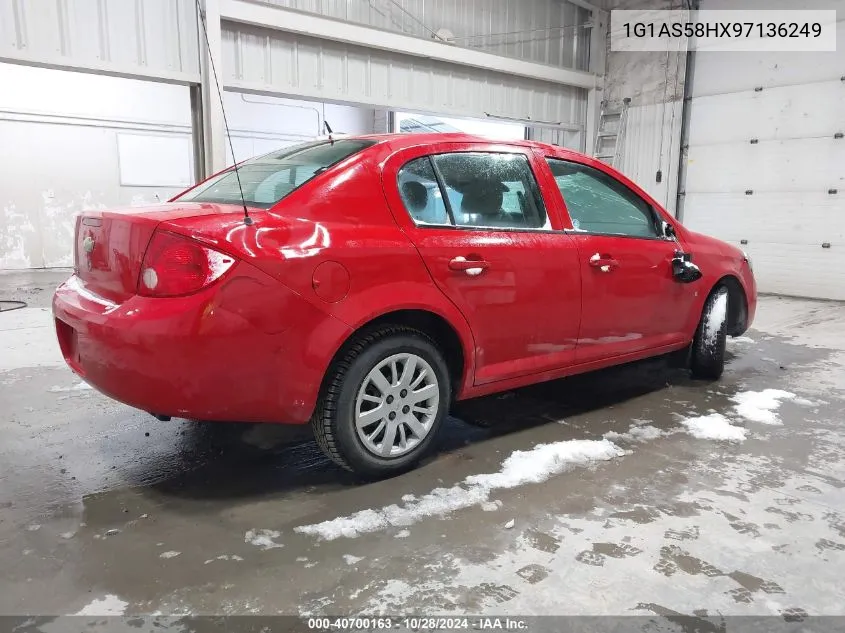 2009 Chevrolet Cobalt Ls VIN: 1G1AS58HX97136249 Lot: 40700163