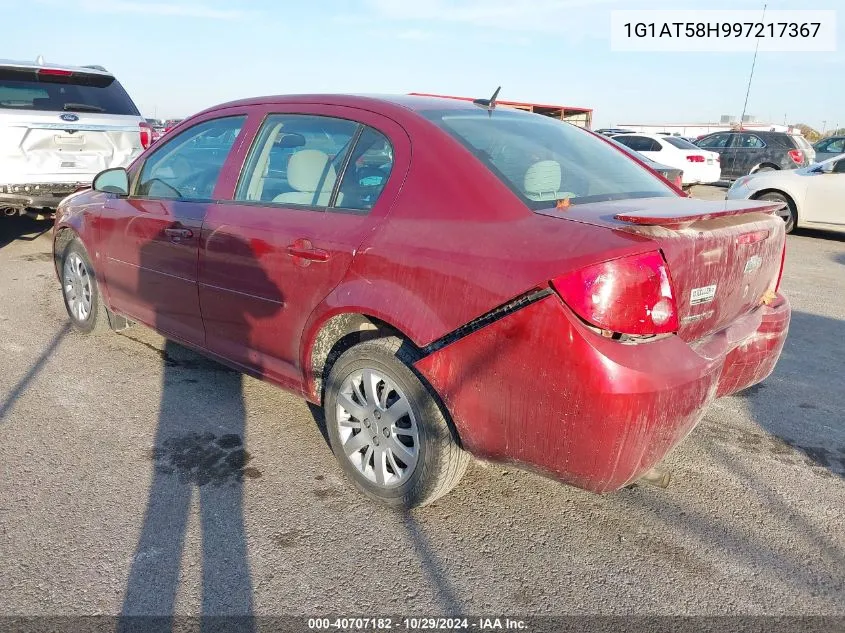 2009 Chevrolet Cobalt Lt VIN: 1G1AT58H997217367 Lot: 40707182