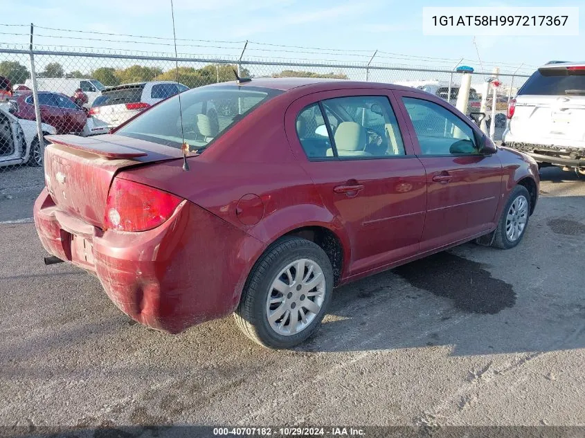 2009 Chevrolet Cobalt Lt VIN: 1G1AT58H997217367 Lot: 40707182