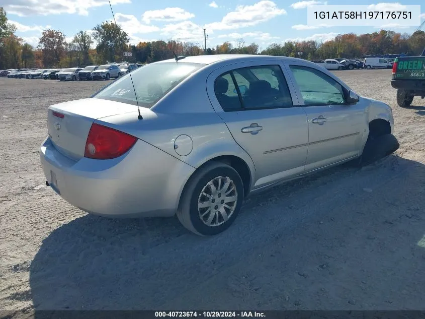 2009 Chevrolet Cobalt Lt VIN: 1G1AT58H197176751 Lot: 40723674