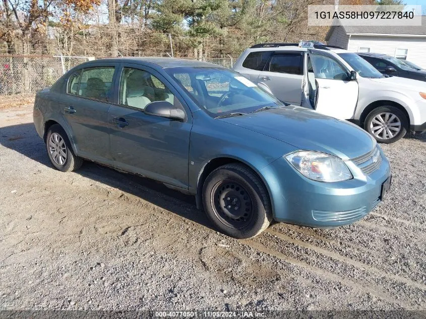 2009 Chevrolet Cobalt Ls VIN: 1G1AS58H097227840 Lot: 40770501