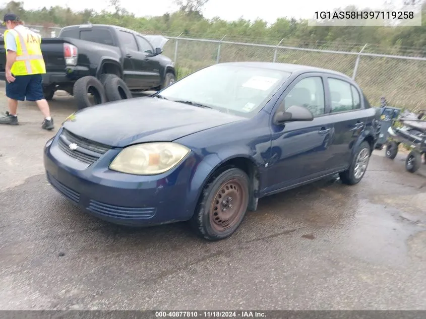 2009 Chevrolet Cobalt Ls VIN: 1G1AS58H397119258 Lot: 40877810