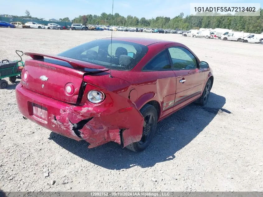 2010 Chevrolet Cobalt VIN: 1G1AD1F55A7213402 Lot: 12092752