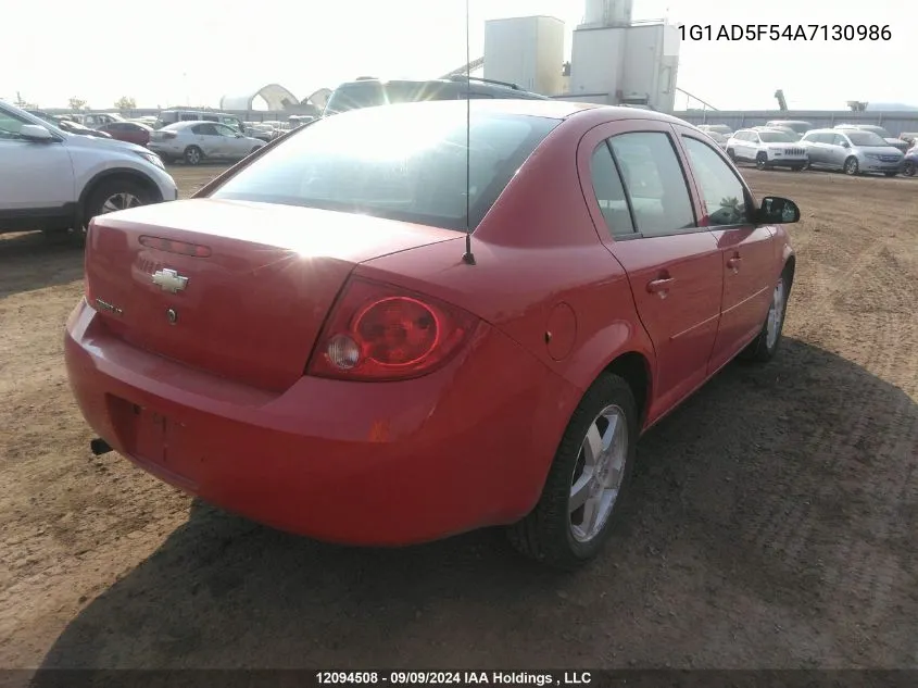 2010 Chevrolet Cobalt VIN: 1G1AD5F54A7130986 Lot: 12094508