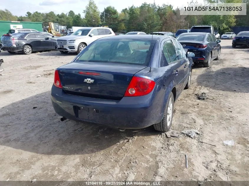 2010 Chevrolet Cobalt VIN: 1G1AD5F54A7138053 Lot: 12104110