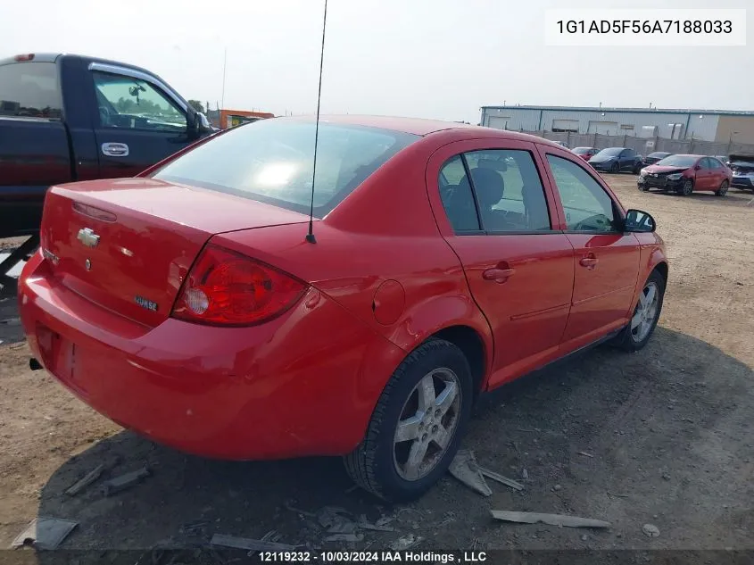 2010 Chevrolet Cobalt VIN: 1G1AD5F56A7188033 Lot: 12119232