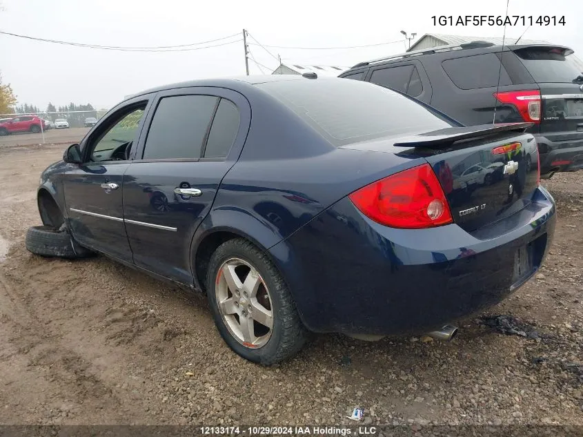 2010 Chevrolet Cobalt VIN: 1G1AF5F56A7114914 Lot: 12133174