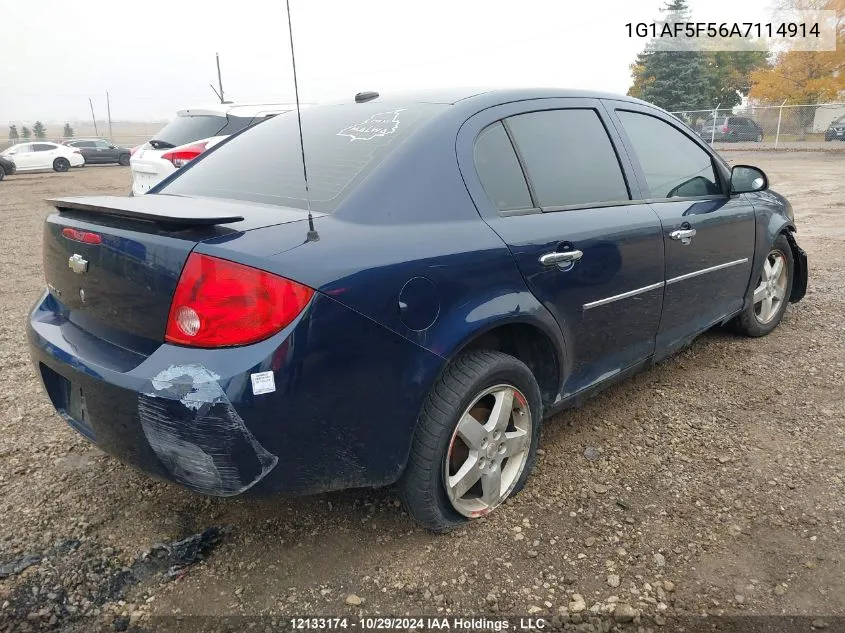 2010 Chevrolet Cobalt VIN: 1G1AF5F56A7114914 Lot: 12133174