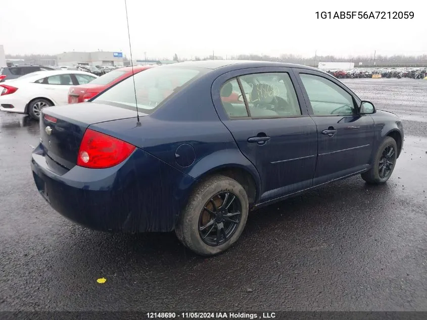 2010 Chevrolet Cobalt VIN: 1G1AB5F56A7212059 Lot: 12148690