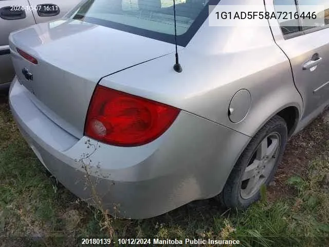 1G1AD5F58A7216446 2010 Chevrolet Cobalt Lt