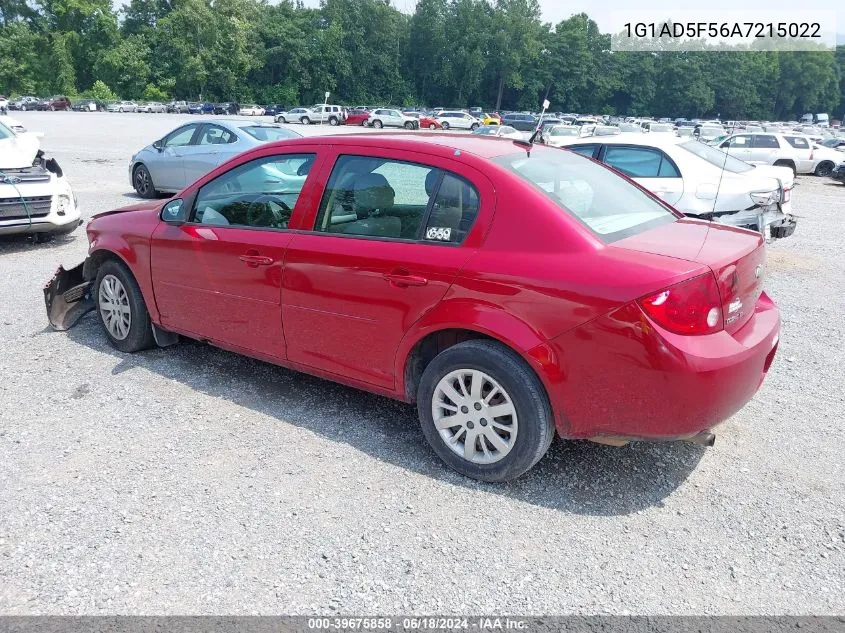 2010 Chevrolet Cobalt Lt VIN: 1G1AD5F56A7215022 Lot: 39675858