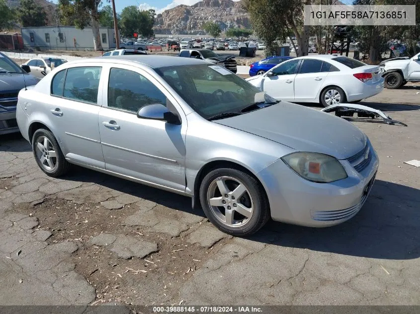 2010 Chevrolet Cobalt Lt VIN: 1G1AF5F58A7136851 Lot: 39888145