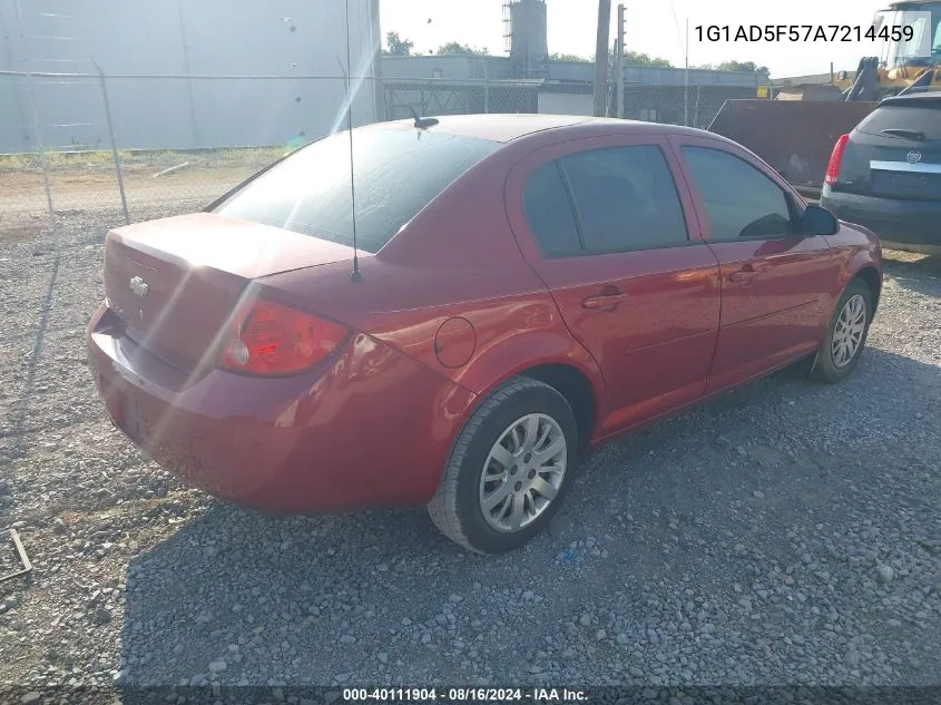 2010 Chevrolet Cobalt Lt VIN: 1G1AD5F57A7214459 Lot: 40111904