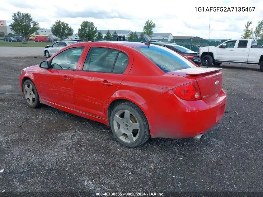 2010 Chevrolet Cobalt Lt VIN: 1G1AF5F52A7135467 Lot: 40138385