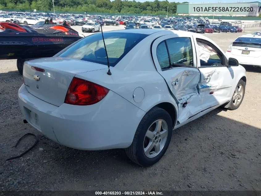 2010 Chevrolet Cobalt Lt VIN: 1G1AF5F58A7226520 Lot: 40165203