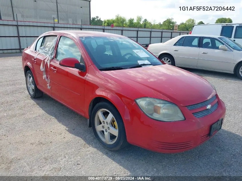 2010 Chevrolet Cobalt Lt VIN: 1G1AF5F52A7206442 Lot: 40173729