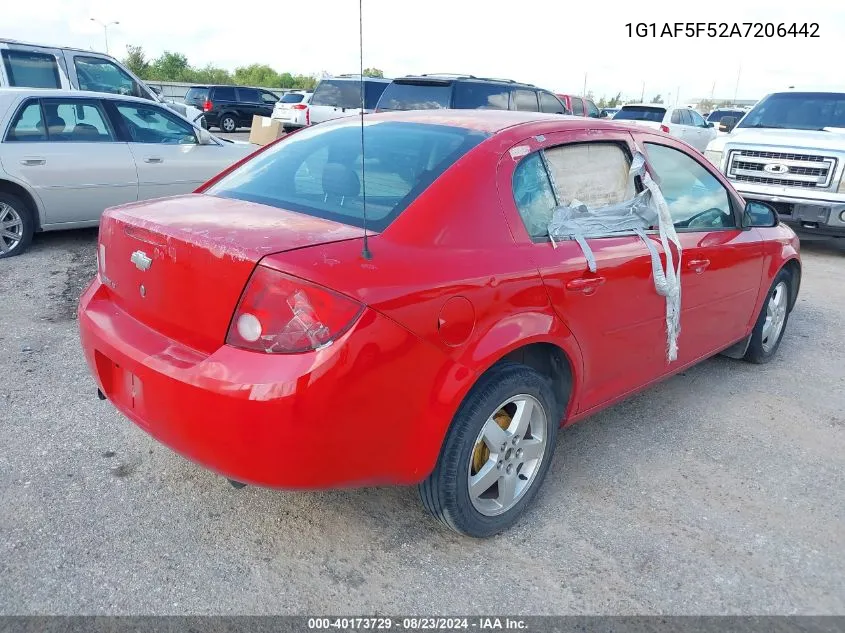 2010 Chevrolet Cobalt Lt VIN: 1G1AF5F52A7206442 Lot: 40173729