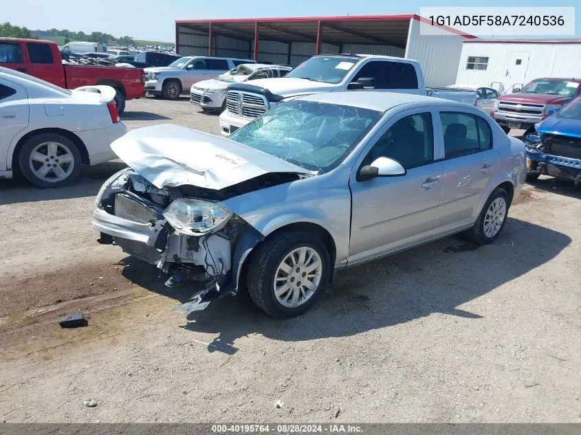 1G1AD5F58A7240536 2010 Chevrolet Cobalt Lt