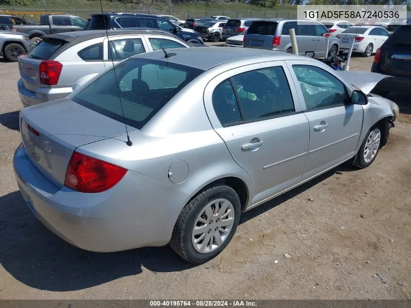 1G1AD5F58A7240536 2010 Chevrolet Cobalt Lt