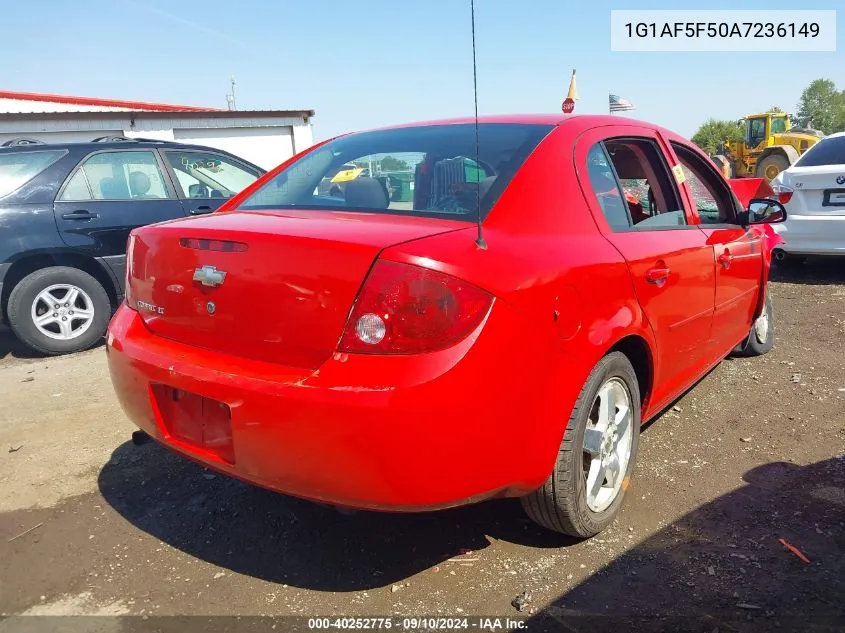 2010 Chevrolet Cobalt Lt VIN: 1G1AF5F50A7236149 Lot: 40252775