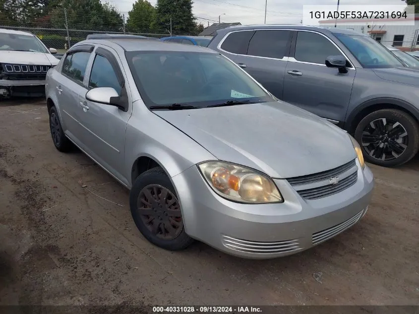 2010 Chevrolet Cobalt 1Lt VIN: 1G1AD5F53A7231694 Lot: 40331028