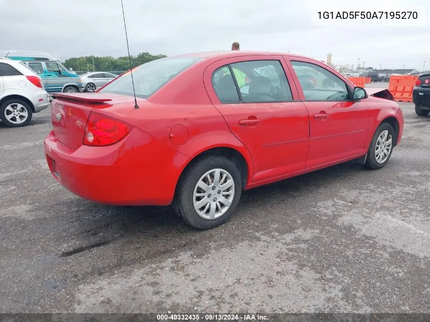 2010 Chevrolet Cobalt Lt VIN: 1G1AD5F50A7195270 Lot: 40332435