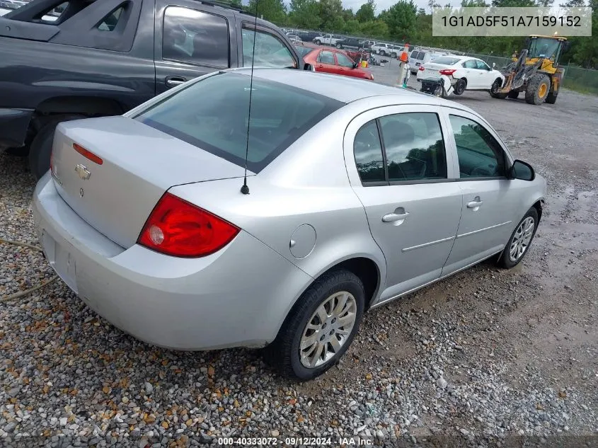 2010 Chevrolet Cobalt Lt VIN: 1G1AD5F51A7159152 Lot: 40333072