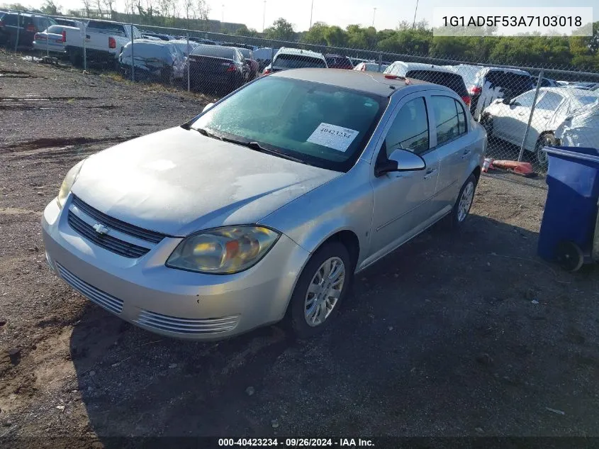 2010 Chevrolet Cobalt Lt VIN: 1G1AD5F53A7103018 Lot: 40423234