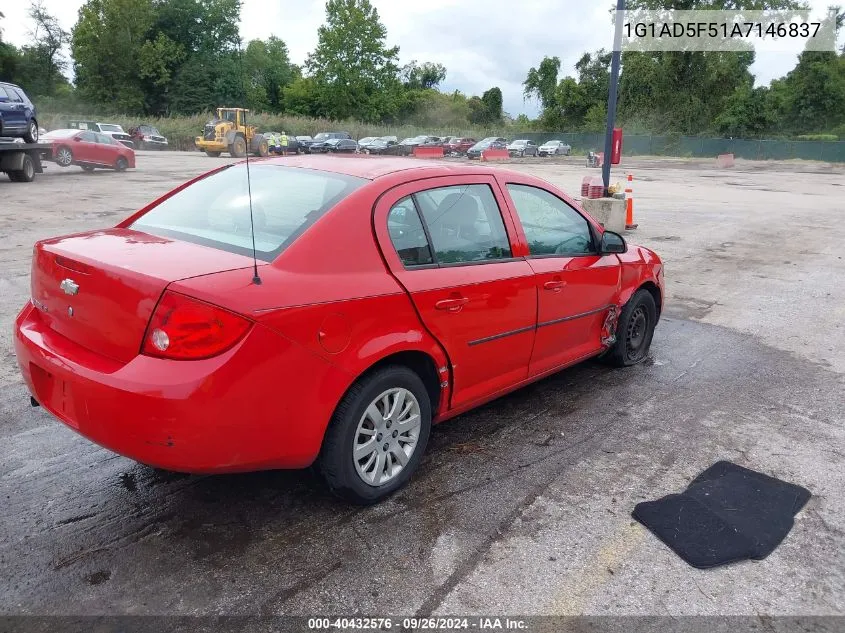 1G1AD5F51A7146837 2010 Chevrolet Cobalt Lt