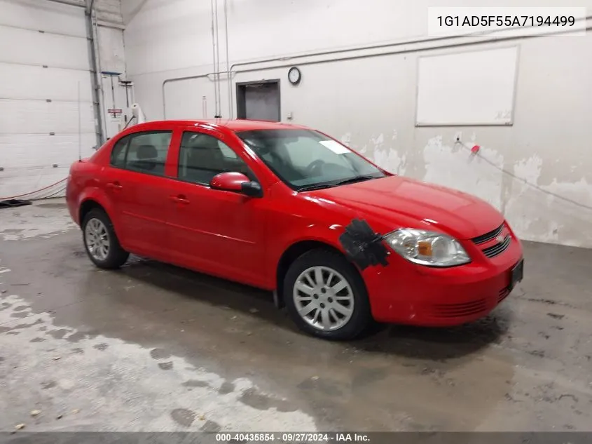 2010 Chevrolet Cobalt Lt VIN: 1G1AD5F55A7194499 Lot: 40435854